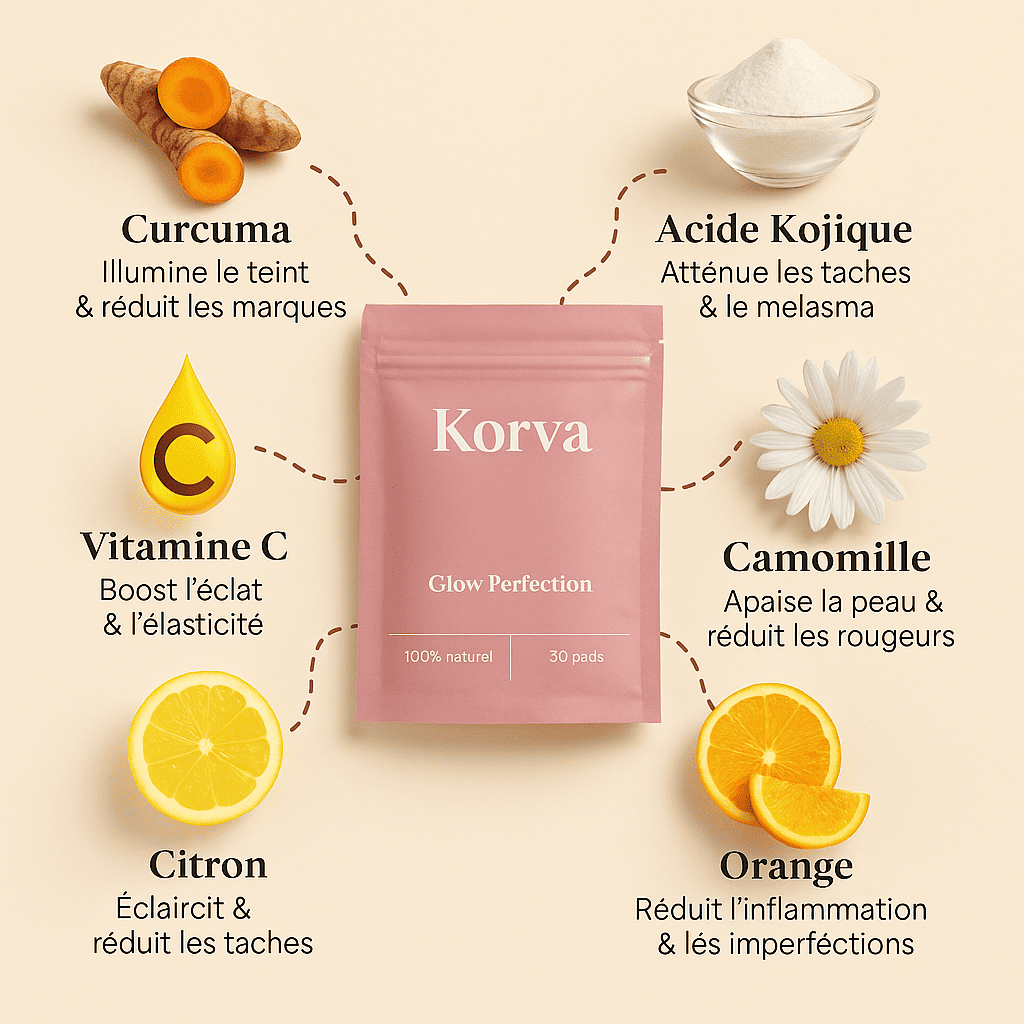 Soin anti taches - Korva Glow Pads